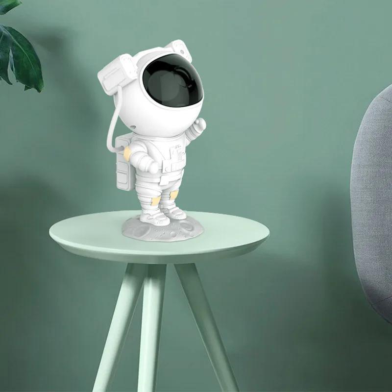 Projetor de luz Galáxia Astronauta – Luz Noturna Estrelada com Controle e Temporizador para Quartos de Crianças e Adultos