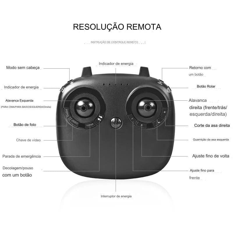Drone X54 4K HD Câmera Profissional Wi-Fi 2.4GHz Sistema FPV