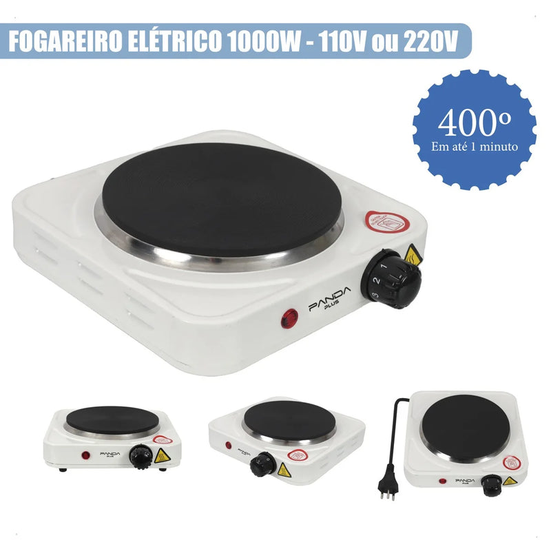 Fogão Elétrico de Mesa 1 prato Portátil
