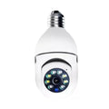 Camera Lâmpada Wifi Ip Segurança Panorâmica Giratória com Visão Noturna