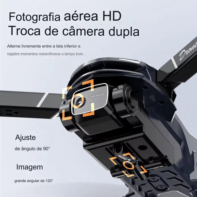 Drone XS9 HD Câmera 4K Wi-Fi 2.4GHz Voo 360 Fotos Vídeos Transmissão Ao Vivo