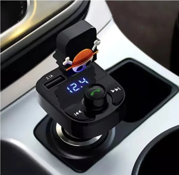 Carregador Duplo Usb Sem Fio Transmissor Fm Mp3