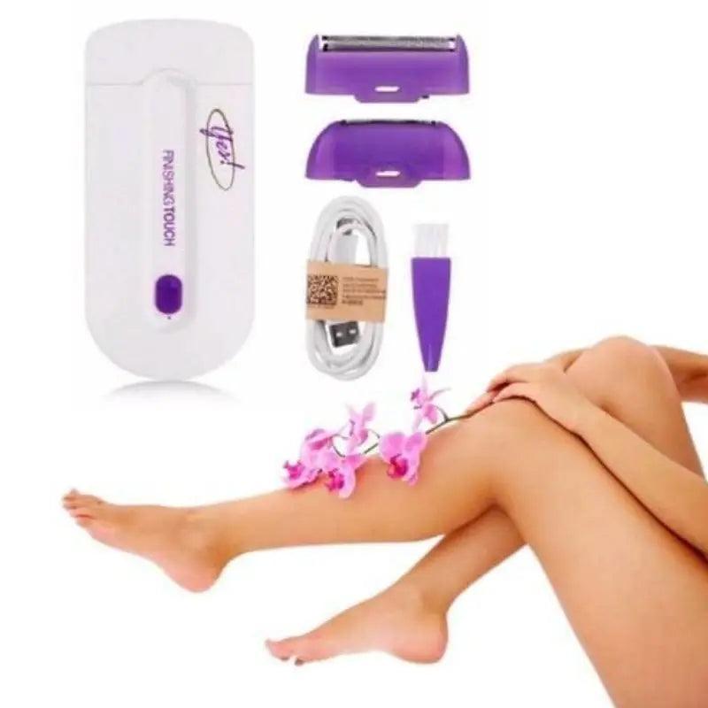 Depilador Removedor De Pelos Elétrico Recarregavel sem Fio Facial e Corporal