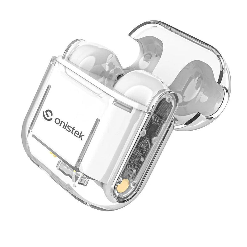 Fone de Ouvido Esportivo Bluetooth sem fio Transparente