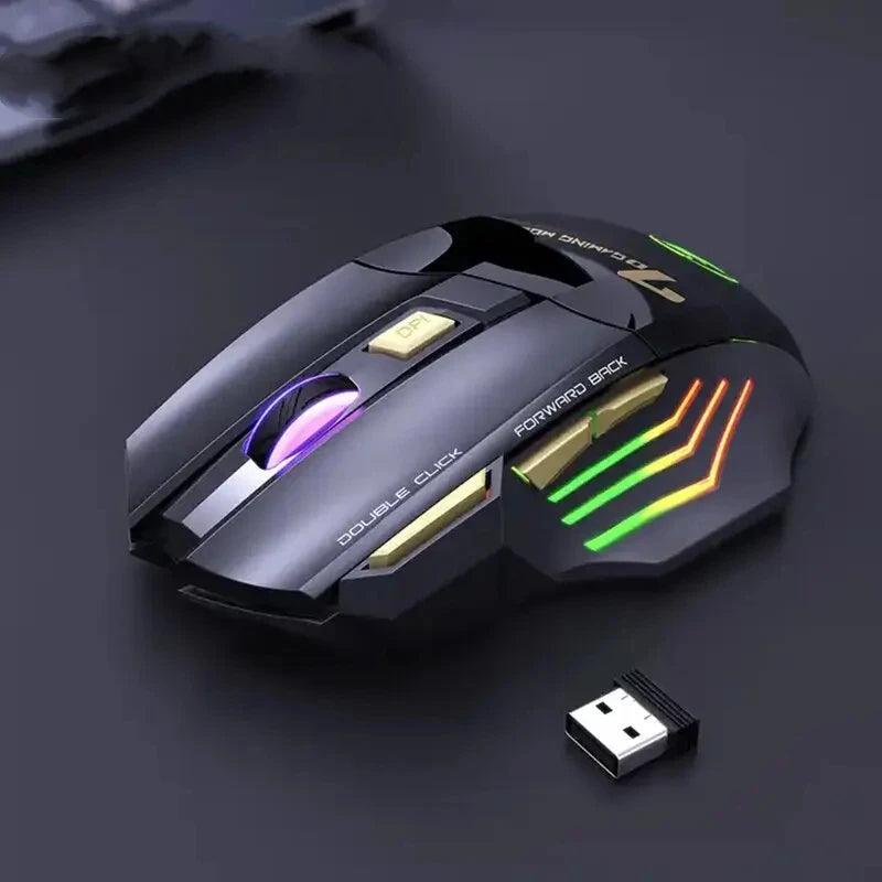 Mouse Ergonômico Gamer Led ajustável X7