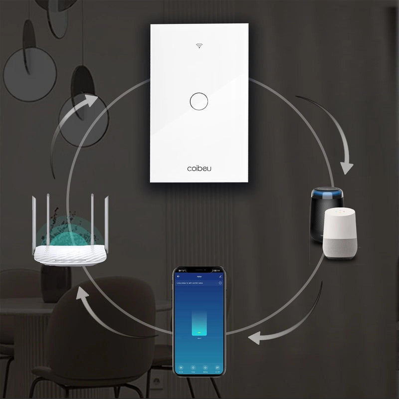 Interruptor Touch Compatível com Alexa Sem Fio