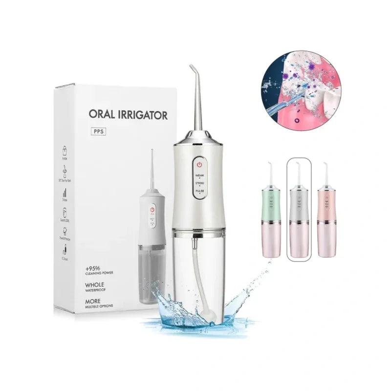 Irrigador Oral Limpeza Profunda Jato D àgua Supersônico Dentes e Gengiva