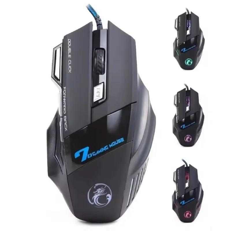 Mouse Ergonômico Gamer Led ajustável X7