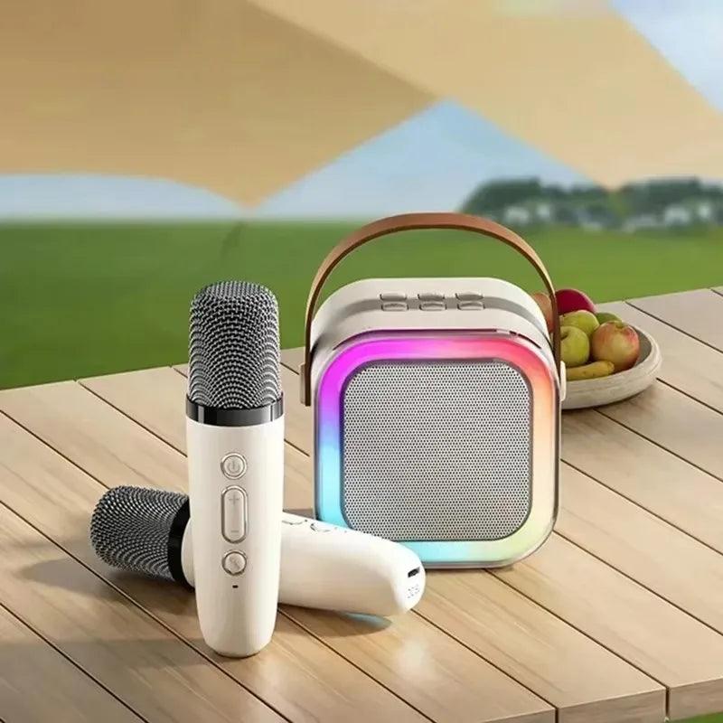 Mini karaoke Infantil Portátil com Microfone Recarregavel sem fio Bluetooth