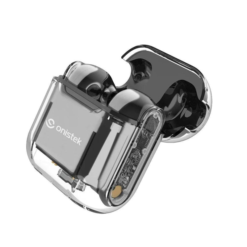 Fone de Ouvido Esportivo Bluetooth sem fio Transparente