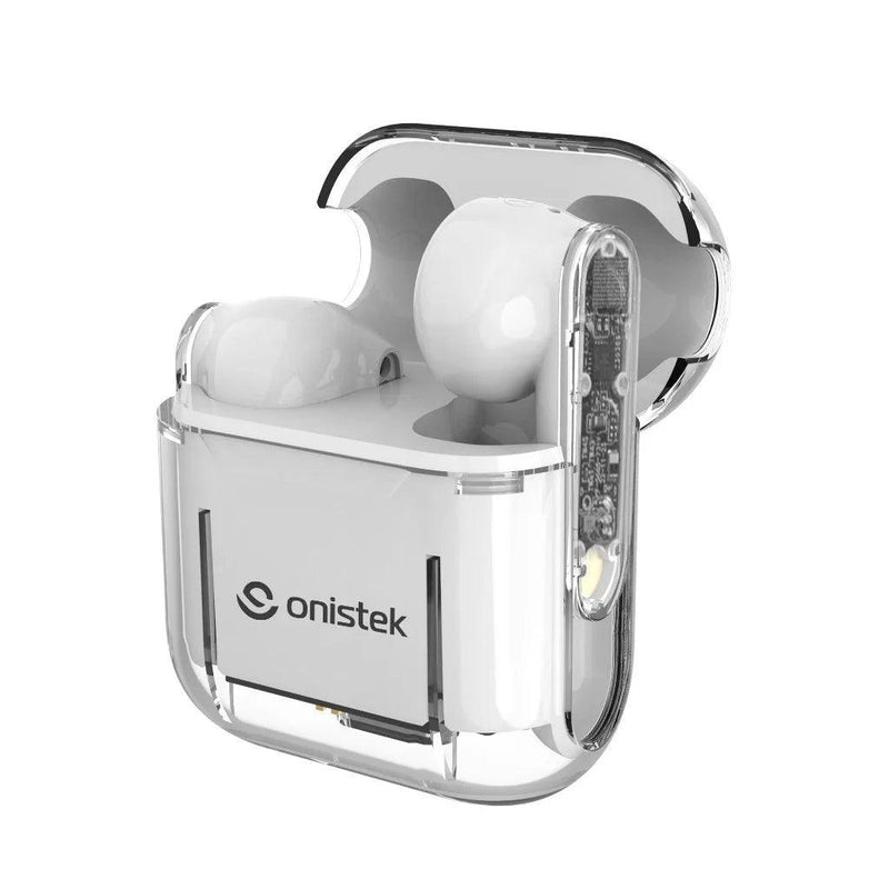 Fone de Ouvido Esportivo Bluetooth sem fio Transparente