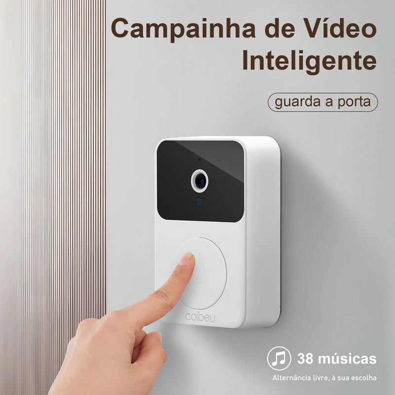 Interfone Inteligente com Camera e Audio Wifi- Visão Noturna e sem fio