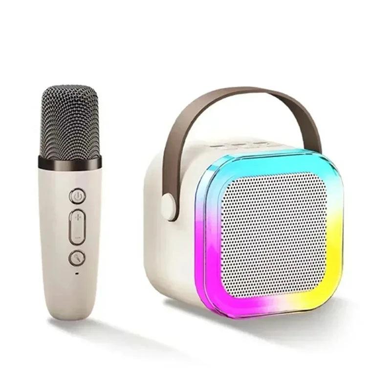 Mini karaoke Infantil Portátil com Microfone Recarregavel sem fio Bluetooth