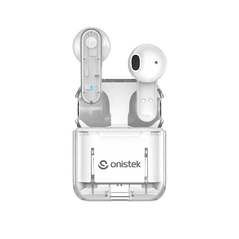 Fone de Ouvido Esportivo Bluetooth sem fio Transparente