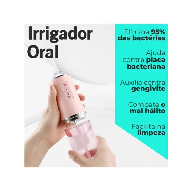 Irrigador Oral Limpeza Profunda Jato D àgua Supersônico Dentes e Gengiva