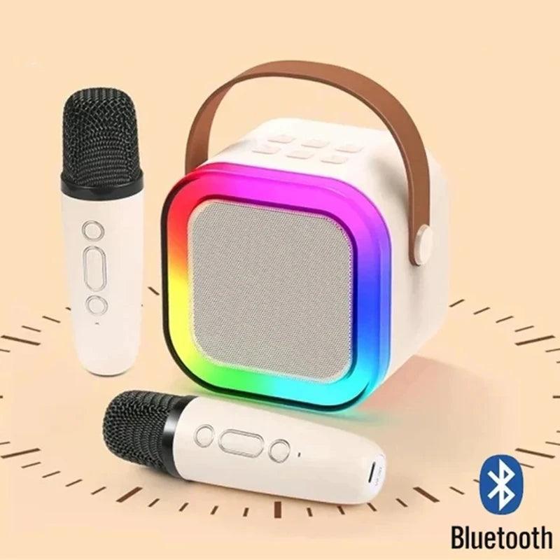 Mini karaoke Infantil Portátil com Microfone Recarregavel sem fio Bluetooth