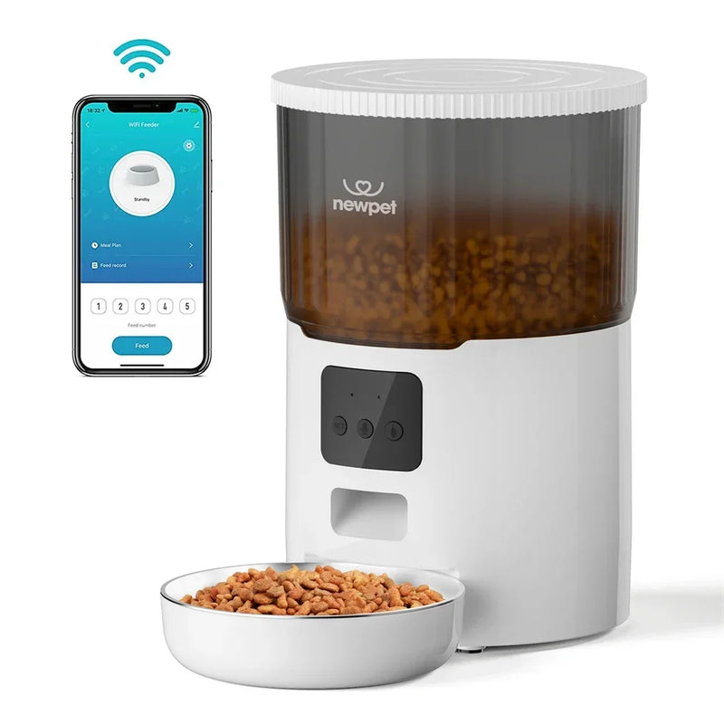 Alimentador de Ração para cães e gatos com WIFI