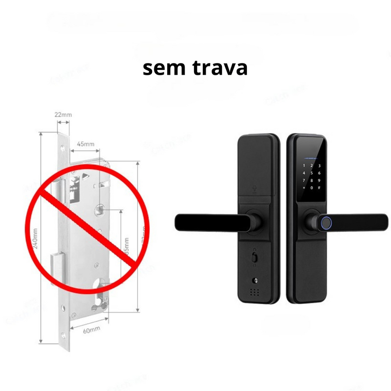 Fechadura Eletrônica Digital Biométrica Inteligente