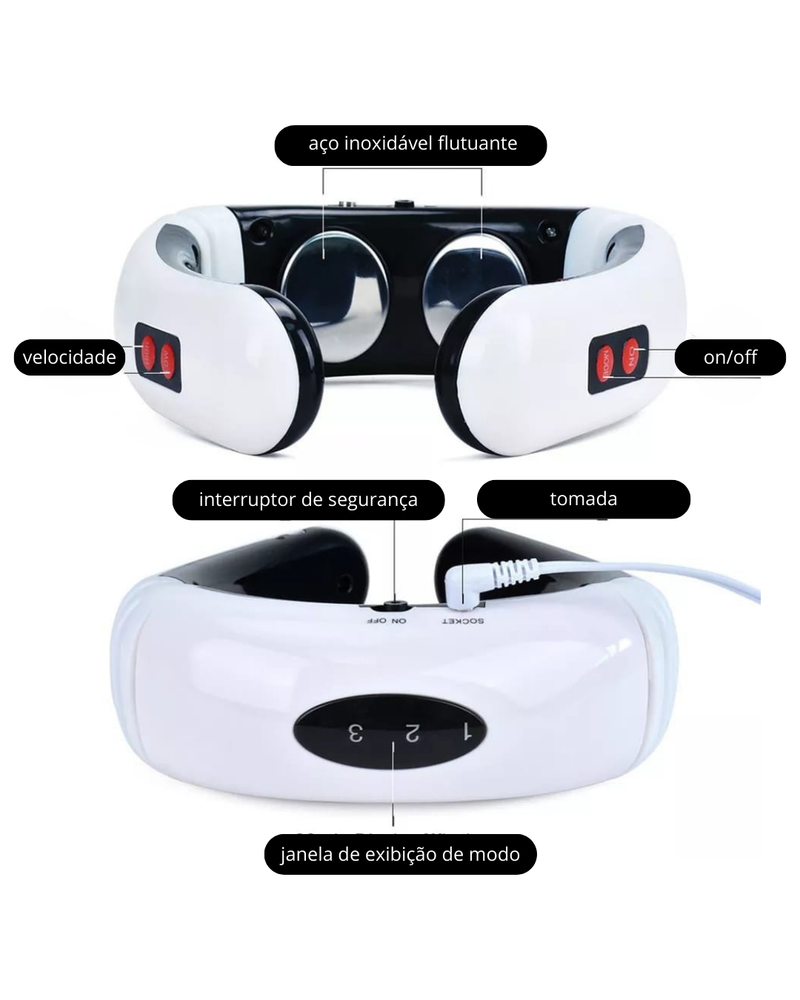Massageador Elétrico Portátil de Pescoço
